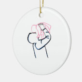 Vater und Tochter Keramikornament (Links)