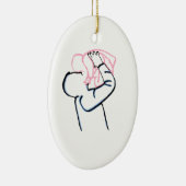 Vater und Tochter. Keramikornament (Rechts)