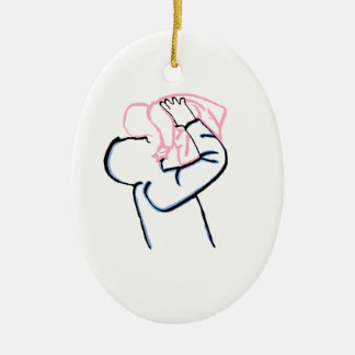 Vater und Tochter. Keramikornament