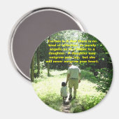 Vater und Tochter Magnet (Vorderseite/Rückseite)