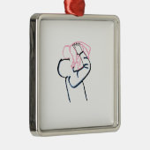 Vater und Tochter. Ornament Aus Metall (Rechts)