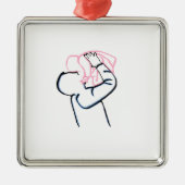 Vater und Tochter. Ornament Aus Metall (Vorne)