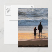 Vater und Tochter Postkarte (Vorne/Hinten)
