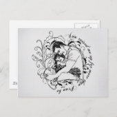 Vater und Tochter Postkarte (Vorne/Hinten)