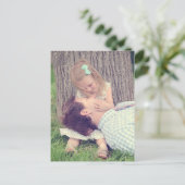 Vater und Tochter Postkarte (Stehend Vorderseite)