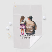 Vater- und Tochterbank (11) Golfhandtuch (Insitu)