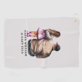 Vater- und Tochterbank (11) Golfhandtuch (Horizontal)