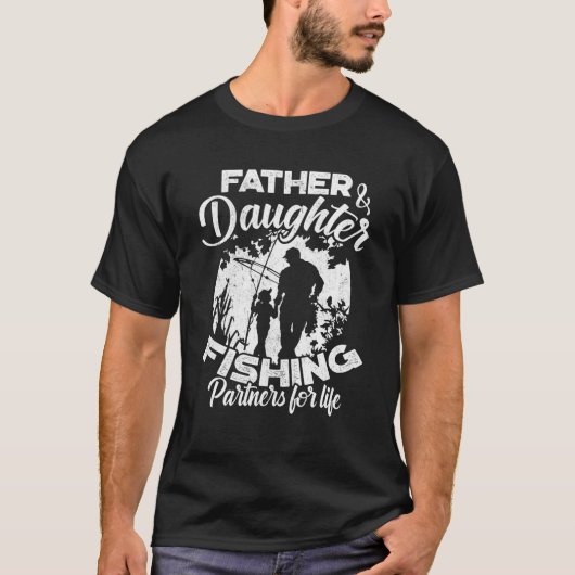 Vater- und Tochterfischer T-Shirt (Vorderseite)