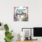 Vater- und Tochtergeschenk | Phantastisch wie mein Poster (Heimbüro)