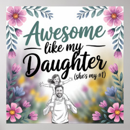 Vater- und Tochtergeschenk | Phantastisch wie mein Poster