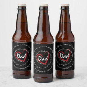 Vater und Väter Bierflaschenetikett