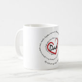 Vater und Väter Kaffeetasse (Vorderseite Links)
