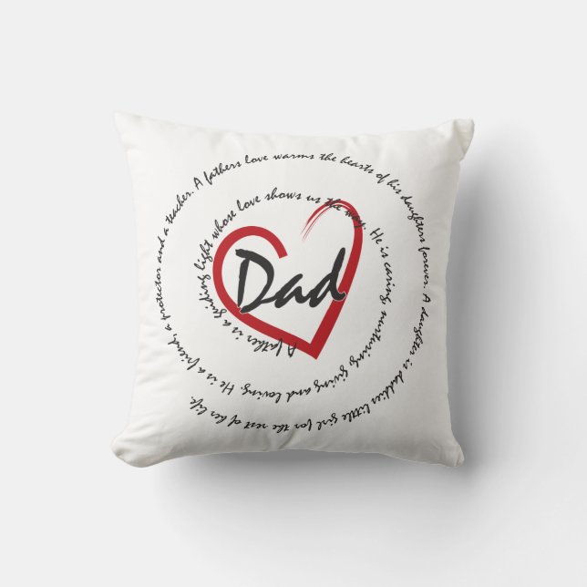 Väter und Vater Kissen (Vorderseite)