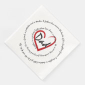 Vater und Väter Serviette (Ecke)