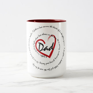Vater und Väter Zweifarbige Tasse