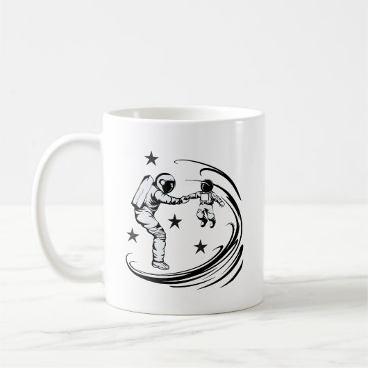 Vater Universe Guide Vatertag Kaffeetasse (Links)