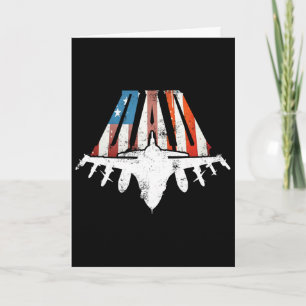 Vater uns Amerikanische Flagge Luftkämpfer Jet Vat Karte