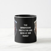 Vater-Unschwindelnde Protector & Helden-Fathers-Ta Tasse (Zentrum)