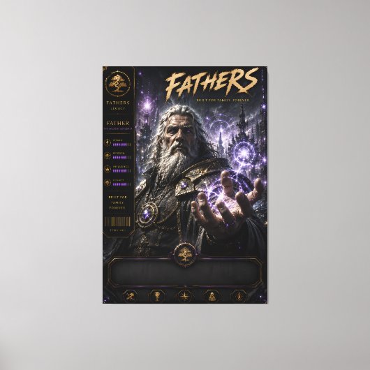Vater Uralter Zauberer Leinwand (Vorderseite)