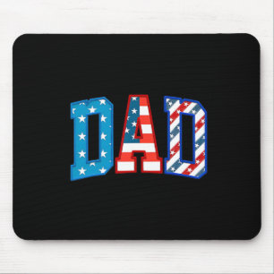 Vater USA Amerikanische Flagge Freiheit Patriotisc Mousepad