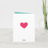 Vater Valentinstag Elefanten Feiertagskarte (Rückseite)