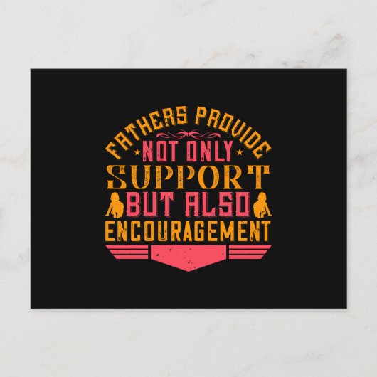 Vater - Väter fördern Postkarte (Vorderseite)