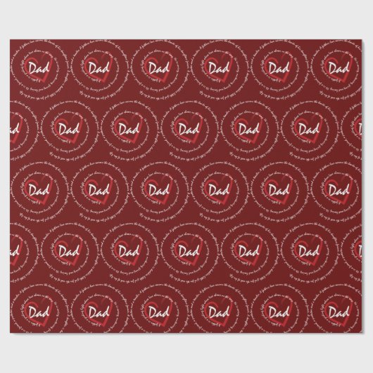 Vater - Väter Geschenkpapier (Flach)