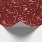 Vater - Väter Geschenkpapier (Ecke)