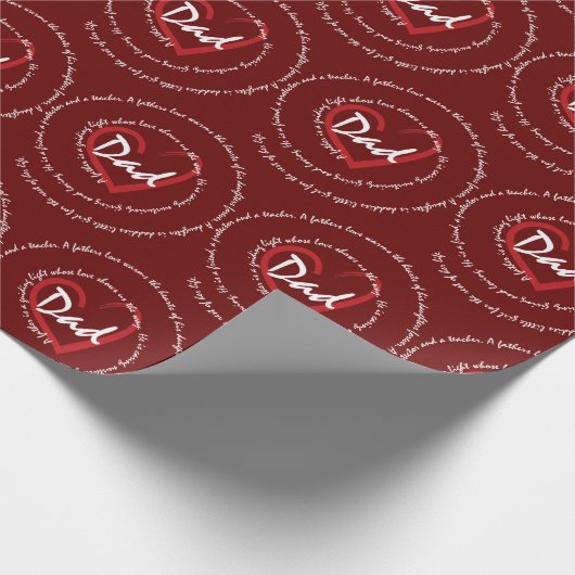 Vater - Väter Geschenkpapier (Ecke)