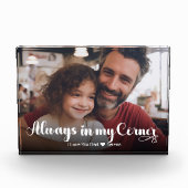 Vater Vater immer in meiner Ecke Horizontal Fotoblock (Vorderseite)