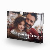 Vater Vater immer in meiner Ecke Horizontal Fotoblock (Rechts)