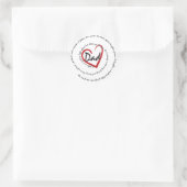 VÄTER - VATER LIEBE RUNDER AUFKLEBER (Tasche)