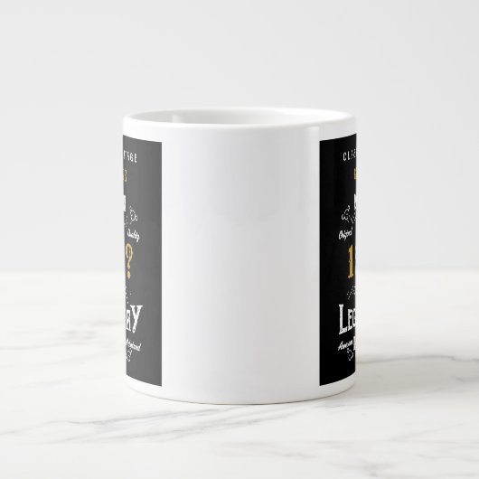 Vater Vater oder Ehemann Add Name Year Legende Vin Jumbo-Tasse (Vorderseite)