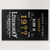 Vater Vater oder Ehemann Add Name Year Legende Vin Puzzle (Horizontal)