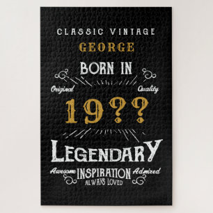 Vater Vater oder Ehemann Add Name Year Legende Vin Puzzle