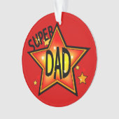 Vater Vater Super Star Weihnachtsschmuck 2 Ornament (Vorderseite)