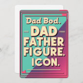 Vater, Vater, Symbol. - Vatertag Einladung (Vorne/Hinten)