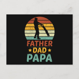 Vater, Vater und Papa Sunset Postkarte