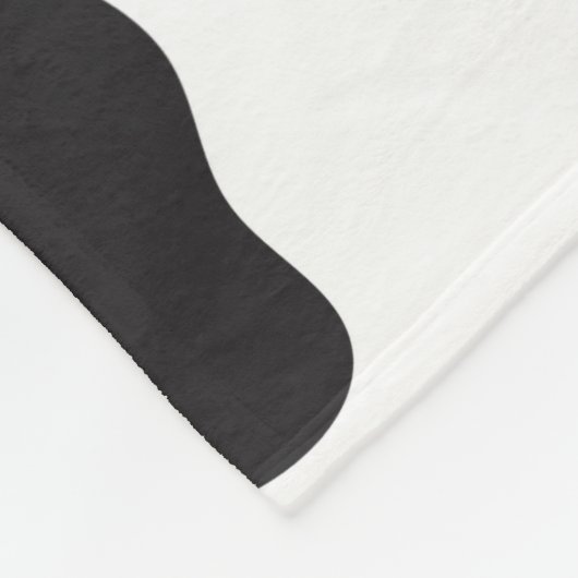 Vater Vater Vater Schwarz-weiß Kuhhautmuster Fleecedecke (Ecke)