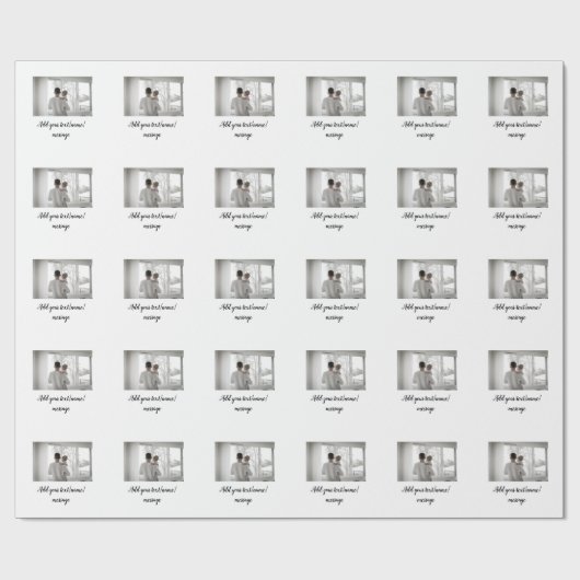 Vater Vater Vater Vater Vater Vater fügen Foto-Tex Geschenkpapier (Flach)