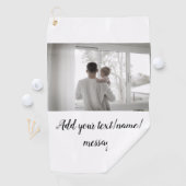 Vater Vater Vater Vater Vater Vater fügen Foto-Tex Golfhandtuch (Insitu)