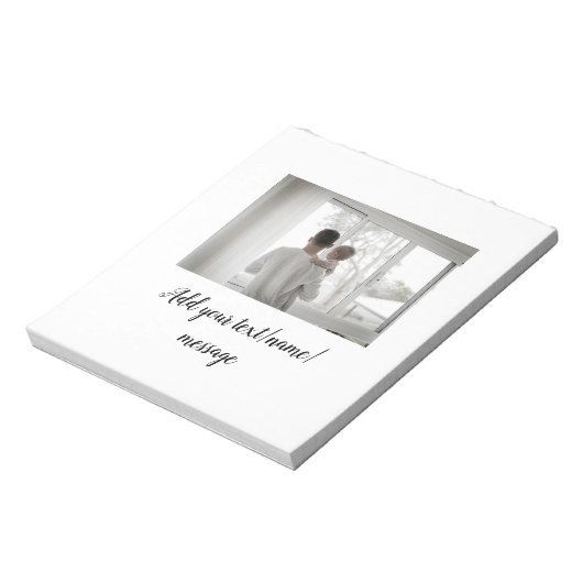 Vater Vater Vater Vater Vater Vater fügen Foto-Tex Notizblock (Rotiert)