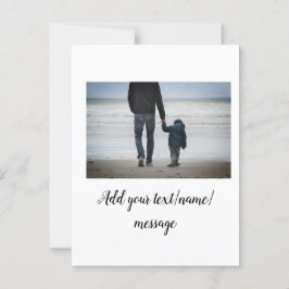 Vater Vater Vater Vater Vater Vater fügen Foto-Tex Postkarte