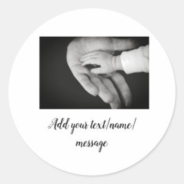 Vater Vater Vater Vater Vater Vater fügen Foto-Tex Runder Aufkleber