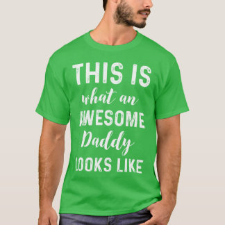 Vater Vaterschaft Vatertag Papa Idee Familie T-Shirt