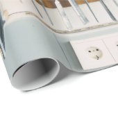 Vater-Vatertag Enthusiast der Werkzeuge DIY Geschenkpapier (Rolleneckpunkt)