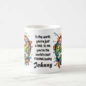 Vater-Vatertag Fisch Graffiti Zitat Kaffeetasse (Mittel)