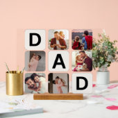 Vater Vatertag Foto Collage Akryllische Zeichen Acrylschild (Hochzeit)
