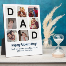 Vater Vatertag Foto Collage Plaque