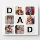 Vater Vatertag Foto Collage Plaque Fotoplatte (Vorderseite)